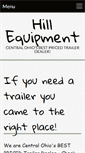 Mobile Screenshot of hillequipmenttrailers.com